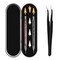 Rhinestone Picker Tool, Dual-ended Rhinestones Applicator Nail Art Design Tool, 2 Pack Acrylic Handle Nail Pen with 4 Extra Wax Tips and1 Tweezer